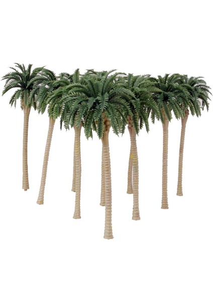 10 Adet Diorama Wargame Plaj Düzeni Modeli Tren Hindistan Cevizi Palmiye Ağaçları Ho Oo 13 cm (Yurt Dışından)