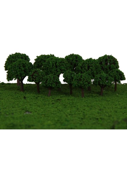 50 Adet Manzara Peyzaj Tren Model Ağaçları Yeşil Ölçek 1/500 (Yurt Dışından)
