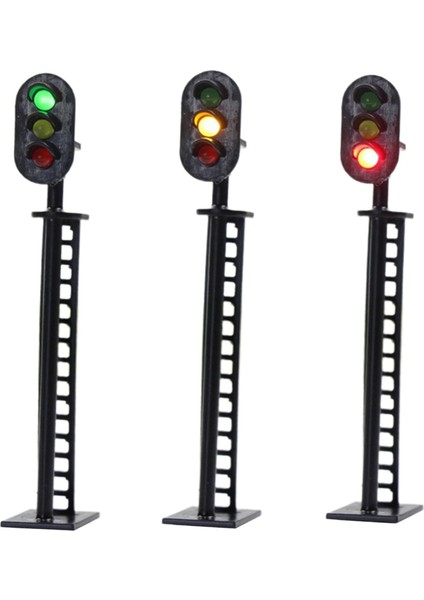 3 Adet Diorama 1/87 Işık Lambası Kum Masa Demiryolu Modeli Dekorasyon Süsleme (Yurt Dışından) fiyatları