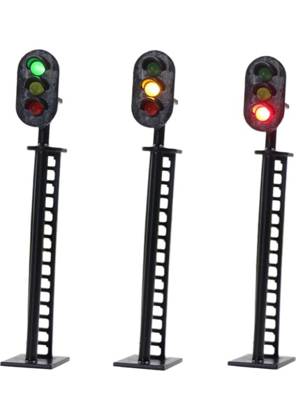 3 Adet Diorama 1/87 Işık Lambası Kum Masa Demiryolu Modeli Dekorasyon Süsleme (Yurt Dışından) modelleri