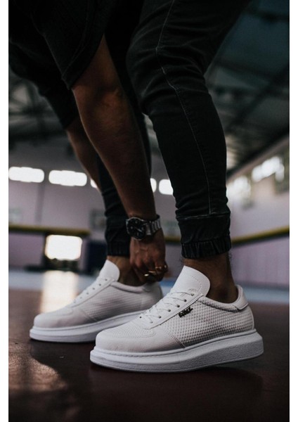 Yüksek Taban Günlük Ayakkabı 042 Beyaz