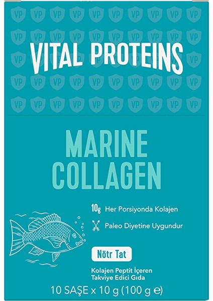 Vital Proteins Marine Collagen 10 Saşe x 10 gr Nötr Tat