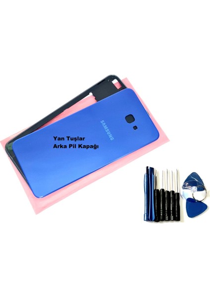 Samsung Galaxy J4 Plus Full Orj Kasa Arka Pil Batarya Kapağı (Tamir Seti) Mavi