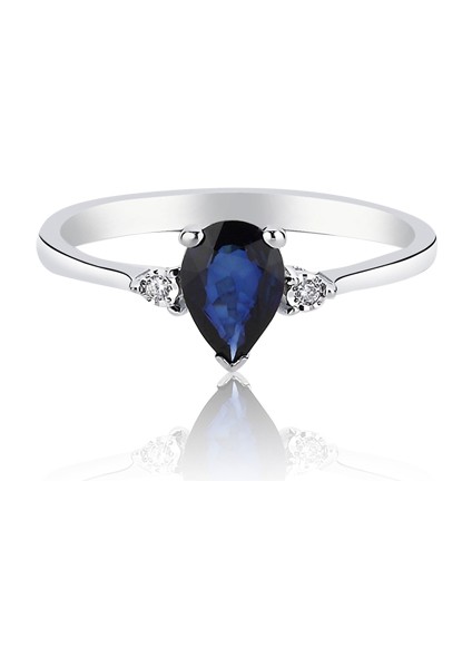 0.02 Karat Safir Taşlı Pırlanta Yüzük