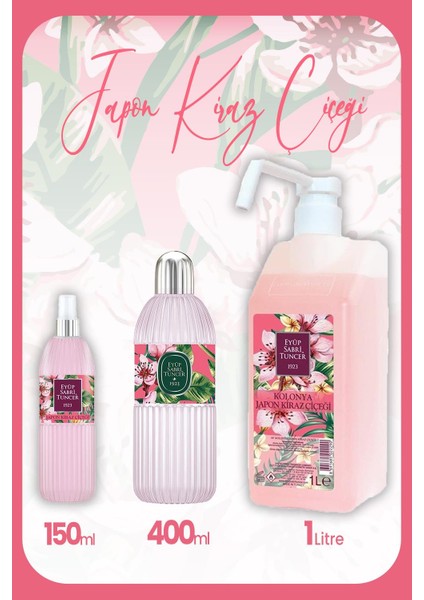 Japon Kiraz Çiçeği Kolonyası Seti