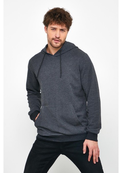Erkek Sweatshirt Kapüşonlu Cepli Regular Fit fiyatları