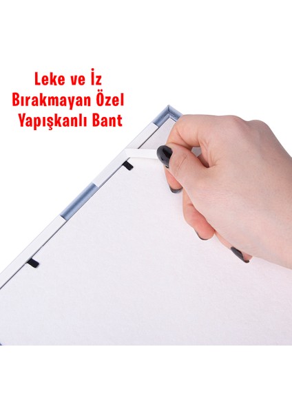 Yapışkanlı Sök-Tak Klasik Pembe Kare Çerçeveler - 3'lü Paket 21X21CM