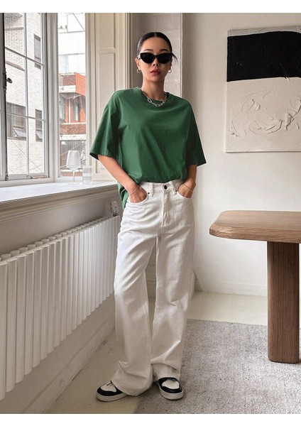 Kadın Kind Hearted Baskılı Oversize T-Shirt indirimleri