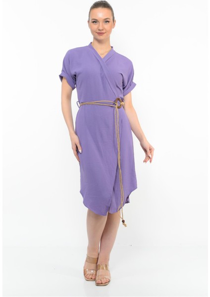 Kadın Kemer Detaylı Aerobin Elbise Lıla fırsatları