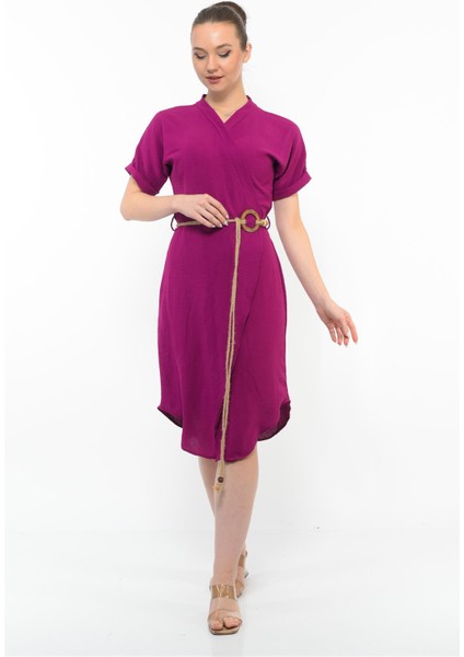 Kadın Kemer Detaylı Aerobin Elbise Narcıcegı modelleri