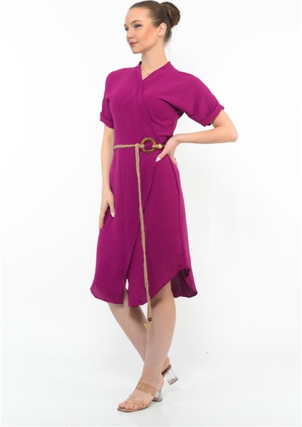 Kadın Kemer Detaylı Aerobin Elbise Narcıcegı indirimleri