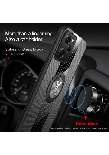 For Xiaomi Redmi 10 Yüzük Bez Dikiş Cep Telefonu Kılıfları (Yurt Dışından)