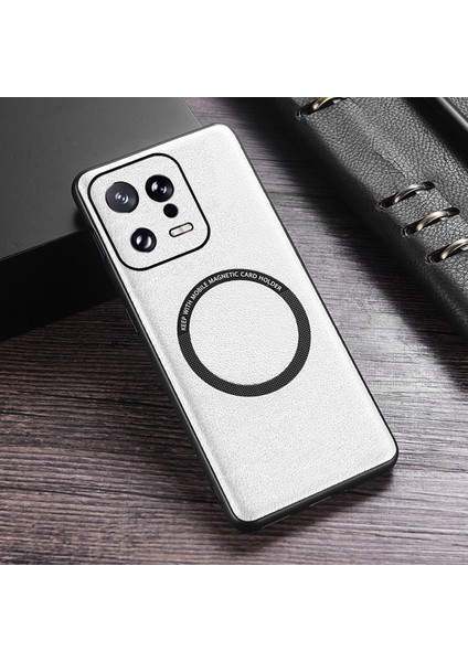 For Xiaomi Redmi Note 11 4g Manyetik Emiş Deri Desen Cep Telefonu Kılıfları (Yurt Dışından)