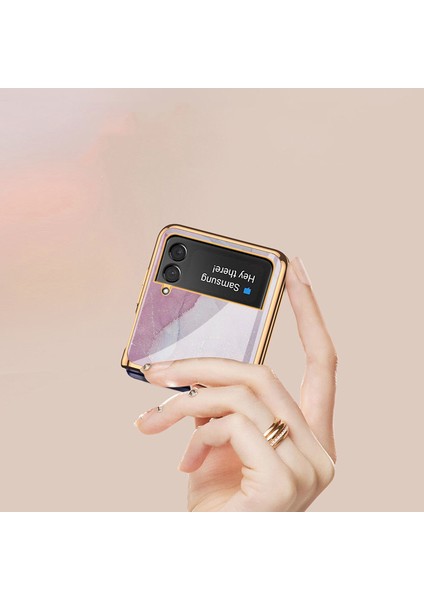 For Samsung Galaxy Z Flip 4 Mermer Model Cep Telefonu Kılıfları (Yurt Dışından) fiyatları