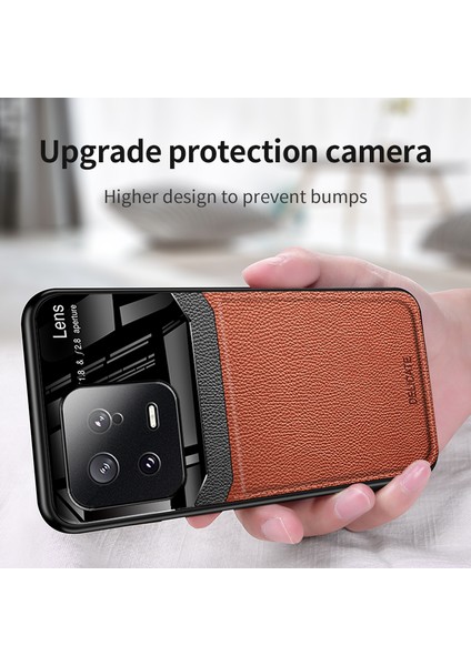 For Xiaomi 13 Ticari Işler Deri Desen Cep Telefonu Kılıfları (Yurt Dışından) fırsatları