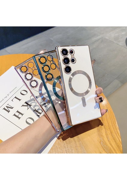 For Samsung Galaxy S22 Manyetik Emiş Elektrolizle Saydam Cep Telefonu Kılıfları (Yurt Dışından) fiyatları