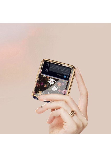 For Samsung Galaxy Z Flip 4 Retro Küçük Çiçek Cep Telefonu Kılıfları (Yurt Dışından) fiyatları