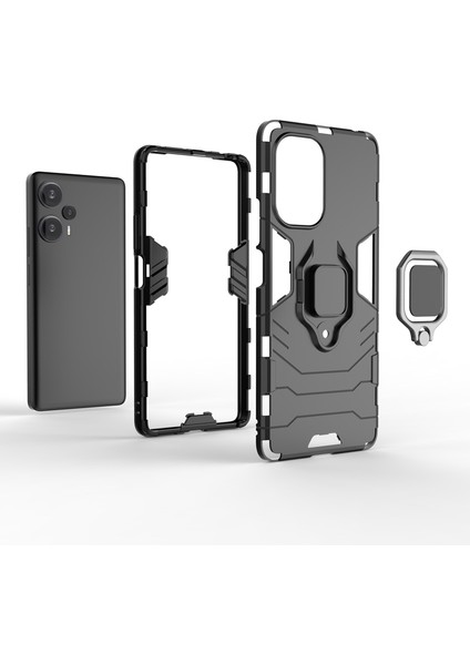 For Poco F5 Yüzük Zırh Düşüş Karşıtı Cep Telefonu Kılıfları (Yurt Dışından) modelleri