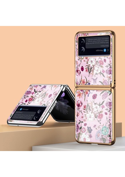 For Samsung Galaxy Z Flip 4 Retro Küçük Çiçek Cep Telefonu Kılıfları (Yurt Dışından) fırsatları