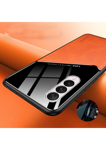 For Samsung Galaxy Z Fold 4 Manyetik Emme Dikiş Deri Deseni Cep Telefonu Kılıfları (Yurt Dışından) fiyatları