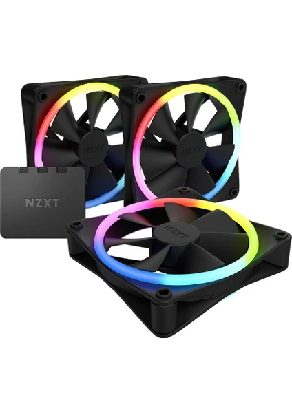 F120 Rgb Duo Siyah 3X120 Mm+Fan Kontrolcü  RF-D12TF-B1