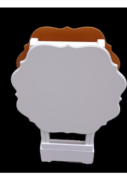 Çanta Zigon Sehpa Yonca Model Ikili Takım Ahşap Mdf Beyaz ve Hardal Renk Uyumu El Yapımı fiyatları