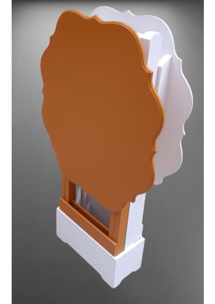 Çanta Zigon Sehpa Yonca Model Ikili Takım Ahşap Mdf Beyaz ve Hardal Renk Uyumu El Yapımı fırsatları