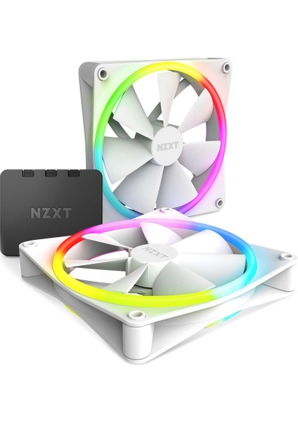 F140 Rgb Duo Beyaz 2X140 Mm+Fan Kontrolcü  RF-D14DF-W1