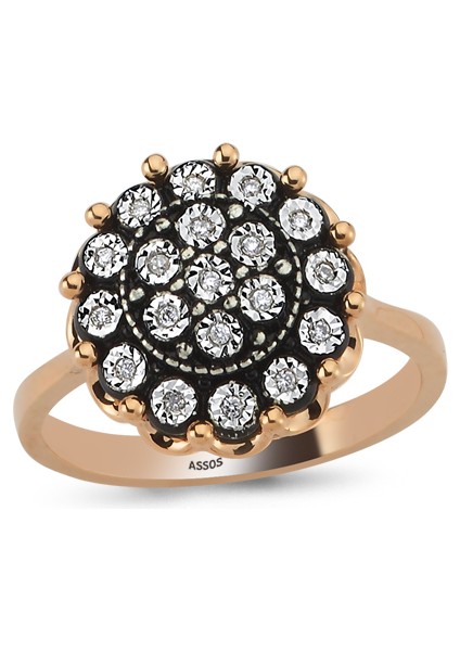 0.06 Karat Elmas Fantezi Yüzük