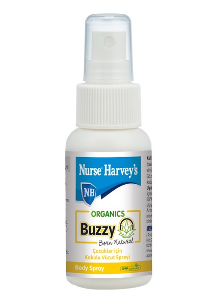 Organics Buzzy Body Spray 50 ml (Doğal Sinek & Haşere Kovucu) 869917782450