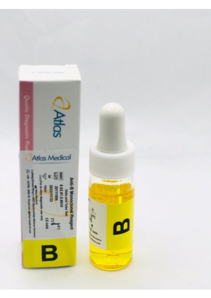 Anti-B Monoklonal Reajan (Titer: 1/512), 10 Ml/şişe, 1 Şişe/karton Kutu