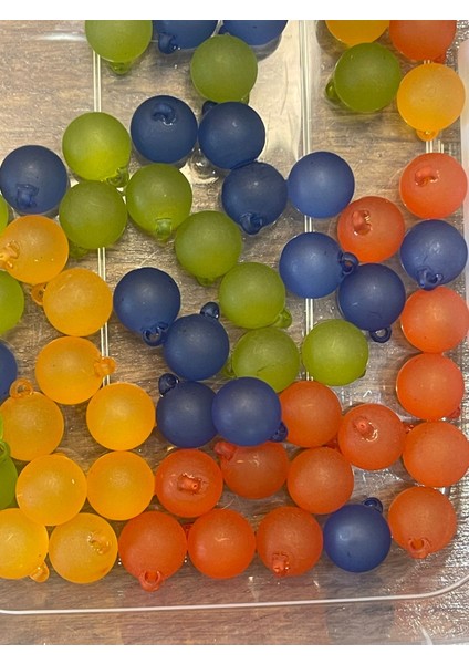1 cm 5 mm Balon Renli Boncuk 20 Adet Takı Aksesuarı Takı Malzemesi