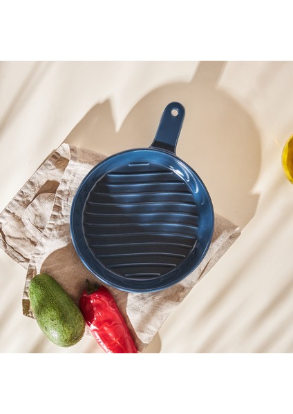 Malia Yuvarlak Lacivert Fırın Kabı 26 cm