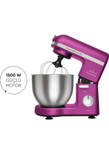 Mastermaid Chef Stand Mikser Fushia Love 1500W 5 Lt