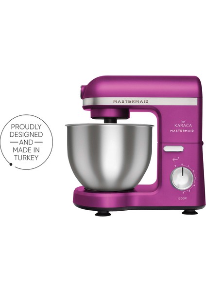 Mastermaid Chef Stand Mikser Fushia Love 1500W 5 Lt