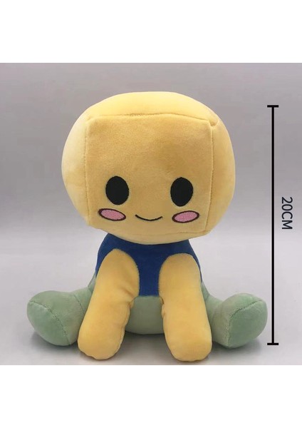 Blox Buddies Peluş Bebek Anime Peluş 20 cm Şapka Çocuklar Oyuncaklar Çocuklar Için Noel Hediyesi Oyun (Yurt Dışından)