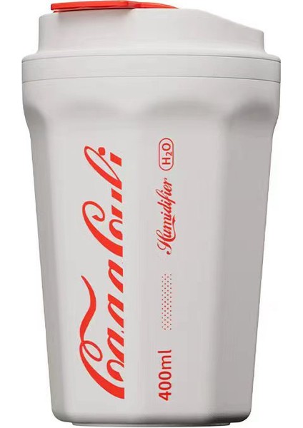 Kola Kupa Nemlendirici 400ML Kablosuz Taşınabilir Alev Hava Nemlendirici Pil Ev Araba Aroma Difüzör (Yurt Dışından)