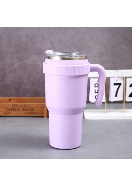 Sökülebilir 40 Oz Büyük Kapasiteli Araba Bardağı Taşınabilir Saman Fincan 304 Paslanmaz Çelik Buz Fincanı (Yurt Dışından)