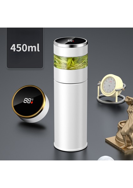 316 Akıllı Sıcaklık Ölçüm Araba Yalıtım Kupası Çay Su Ayırma Kupası Çay Su Kupası (Yurt Dışından)