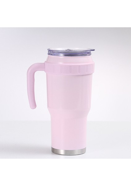 40 Oz Büyük Kapasiteli Araba Bardağı Taşınabilir Saman Sapı Fincan 304 Paslanmaz Çelik Buz Kupası (Yurt Dışından)