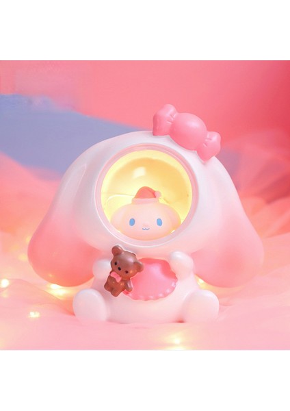 Karikatür Anime Loli Tavşan Çok Fonksiyonlu Gece Işık Çocuk Depolama Dekorasyon Süslemesi (Yurt Dışından)