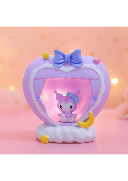 Karikatür Anime Love Lori Tavşan Çok Fonksiyonlu Gece Işık Çocuk Depolama Dekorasyon Süslemesi (Yurt Dışından)