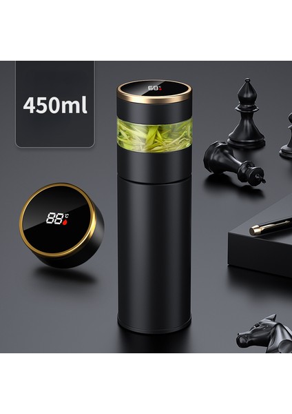 316 Akıllı Sıcaklık Ölçüm Araba Yalıtım Kupası Çay Su Ayırma Kupası Çay Su Kupası (Yurt Dışından)