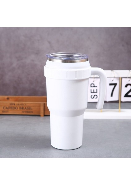Sökülebilir 40 Oz Büyük Kapasiteli Araba Bardağı Taşınabilir Saman Fincan 304 Paslanmaz Çelik Buz Fincanı (Yurt Dışından)