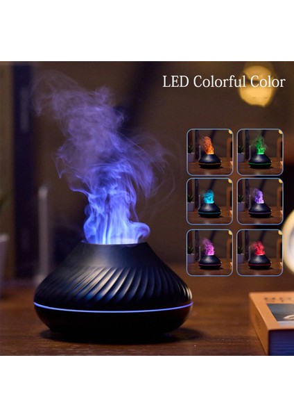 Volkanik Alev Aroma Difüzör Esansiyel Yağ Lambası Elektrikli Hava Nemlendiricisi Kullanın LED Gece Işığı ile Serin Sis Yapıcı (Yurt Dışından)