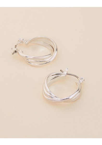 Twisted Halka Küpe Silver modelleri