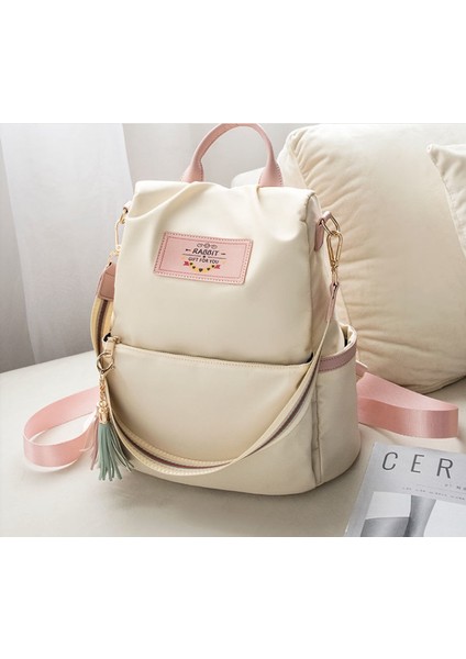 Oxford Kumaş Sırt Çantası Kadın Ins Süper Yangın Küçük Sırt Çantası Kadın Yeni Öğrenci Kore Versiyonu Büyük Kapasiteli Seyahat Okul Çantası (Yurt Dışından)