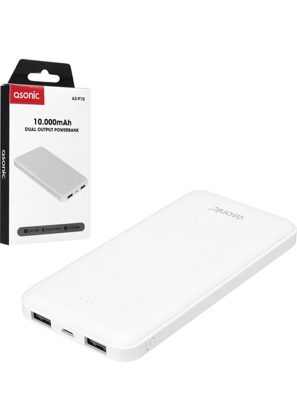 Asonic 10000 Mah AS-P10 Powerbank