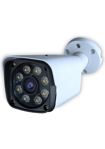 Gece Renkli - 5mp Lens 1080P Fullhd Ahd Güvenlik Kamerası - 8xultra Warm LED