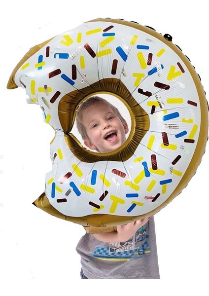 Sweet Candy Donut Şeklinde Folyo Balon 73 x 50 cm 1 Adet Haw Model 1